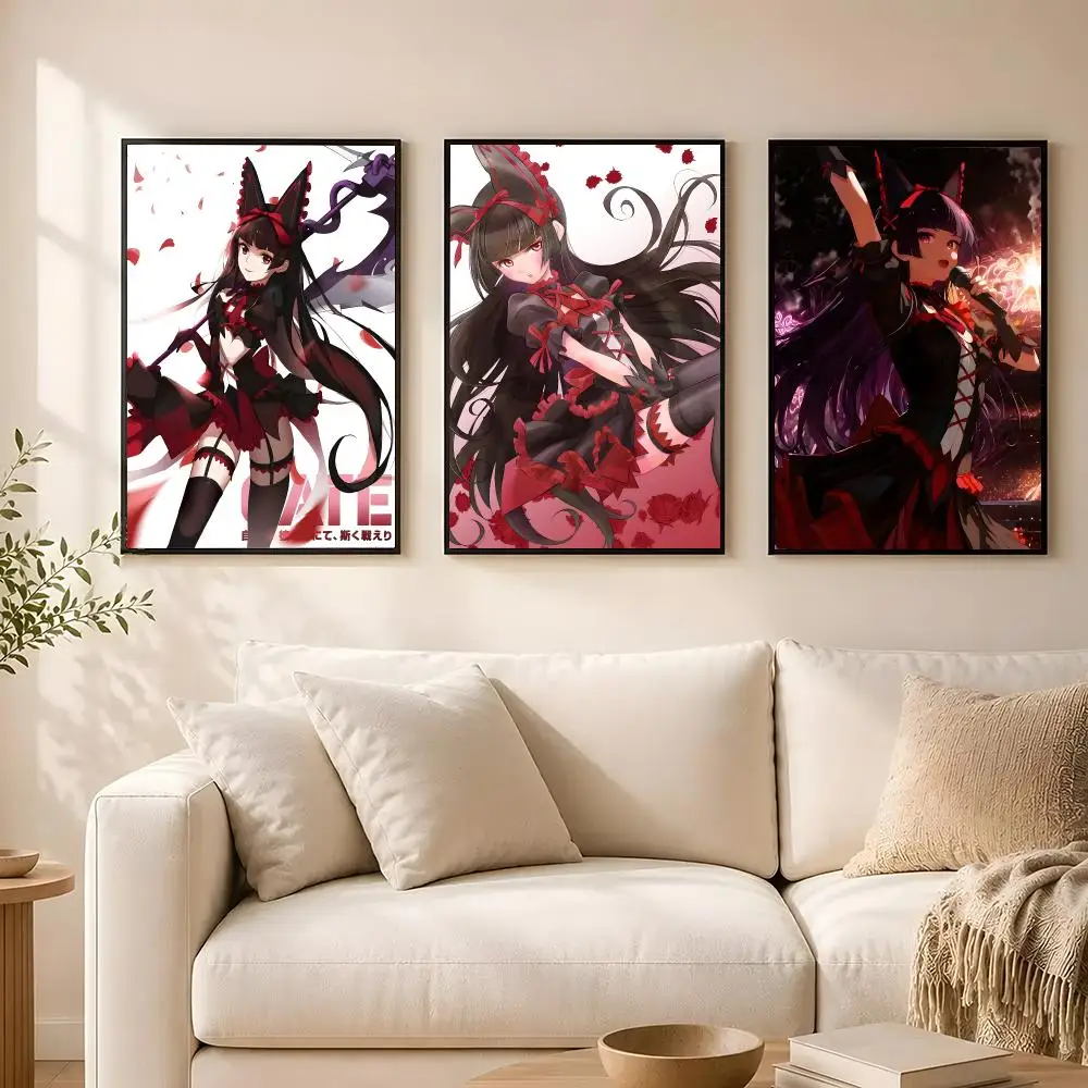 Anime Character Rory Mercury Poster poster Self-adhesive wall stickers, suitable for room decoration, high-quality printing.
