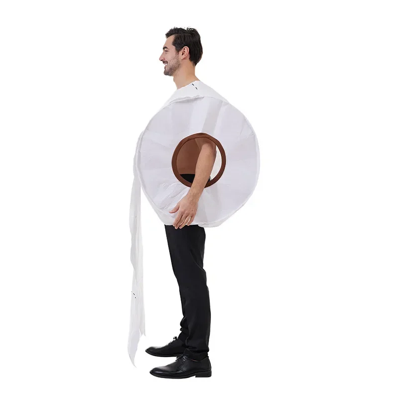 Adult Funny Rolling Paper 3D Print Cosplay Clothing for Halloween Cos Party Roll Paper Tissue Toilet Carnival Costume image 4