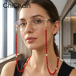 New Fashion Crystal Mask Chain Peal glasses Lanyard Anti-lost Earphone Chain Sunglasses Rope Chain Mask Hanging Glasses Chains