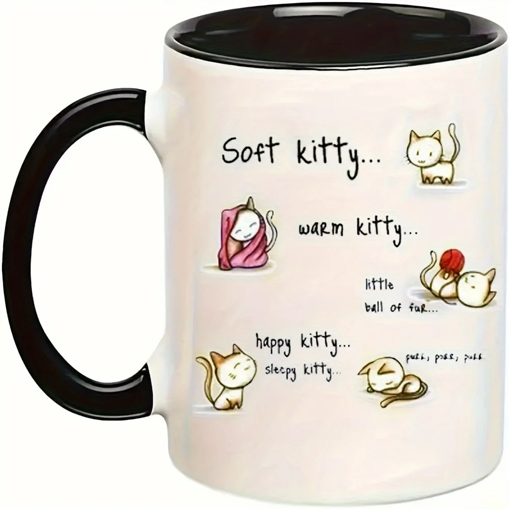 

11OZ Cute Kawaii Kittens Coffee Mug, Ceramic Coffee Cups, Summer Winter Drinkware, Birthday Gifts, Valentine's Day Gifts