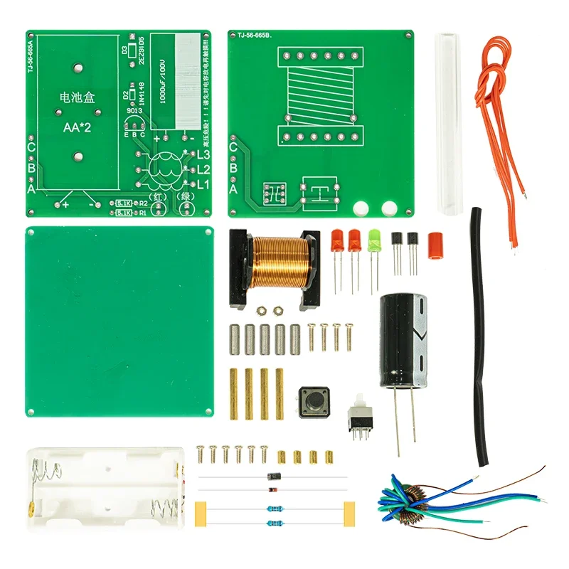 Cannone elettromagnetico elementare Kit fai da te modulo boost bobina Cannonball a lungo raggio circuito elettronico che produce parti sciolte