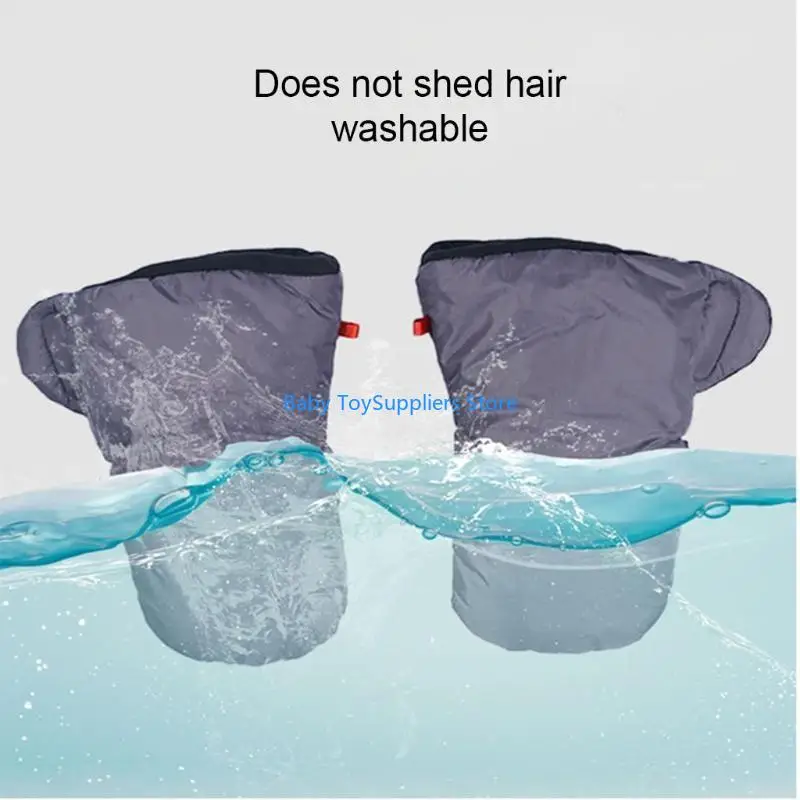 R1WF ทนทานอบอุ่นสบาย Muff ถุงมือรถเข็นเด็กฤดูหนาว Anti-Freeze สำหรับหนาพิเศษกันน้ำ Snowproof รถเข็นเด็ก Hand Muff