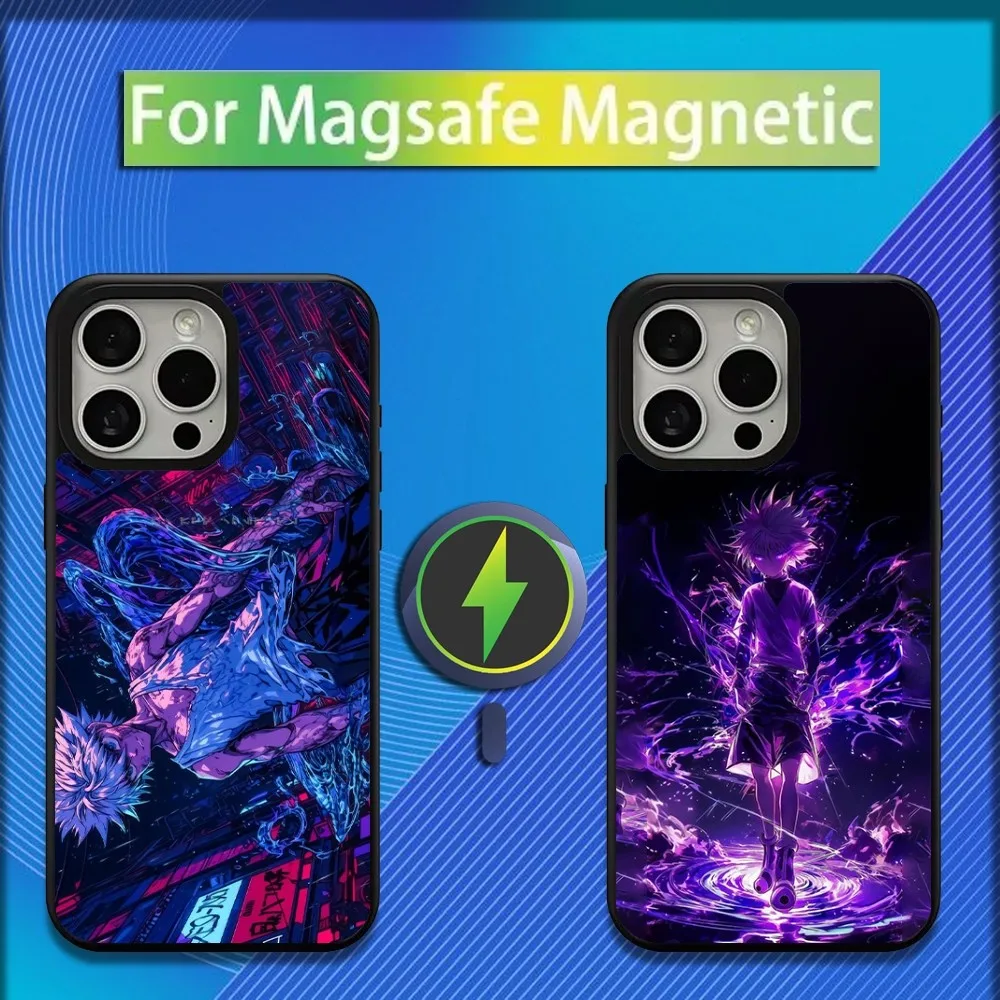 Anime H-Hunter K-Killua Phone Case For iPhone 16,15,14,13,12,11,Plus,Pro,Max,Mini Magsafe Magnetic Wireless Charging