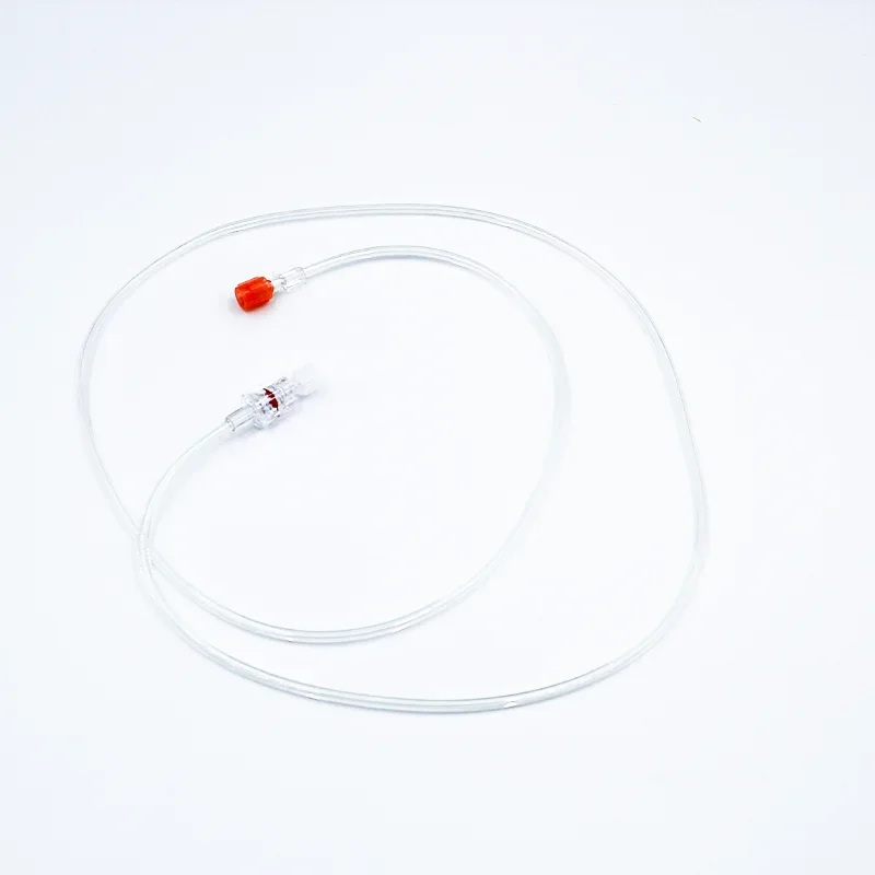 Medical Single Use Disposable High Pressure Line Iv Fluid PVC/PU Coil Extension Connection Tube，200 Pieces