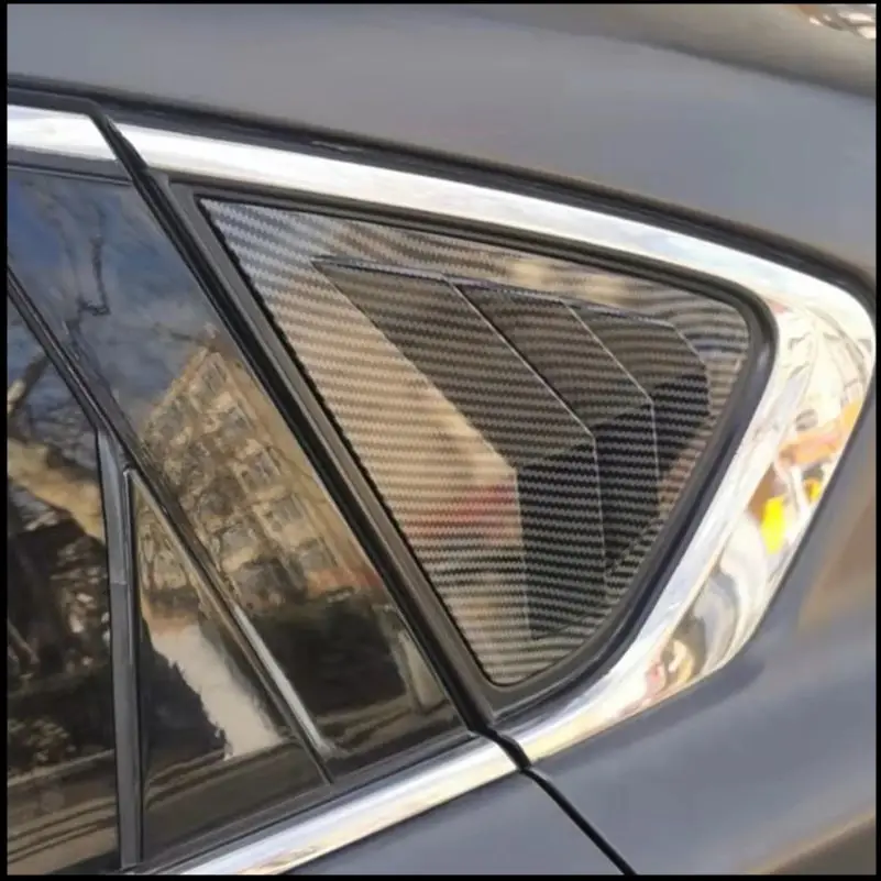 Car Styling For Nissan Altima 2013-2018 Sedan Rear Triangular Window Blind Shades Louver Vent Molding Cover Trim Accessories