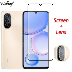 Full Cover Tempered Glass For Huawei Nova Y71 Screen Protector Huawei Nova Y71 Y70  Y90 Camera Glass For Huawei Nova Y71 Glass