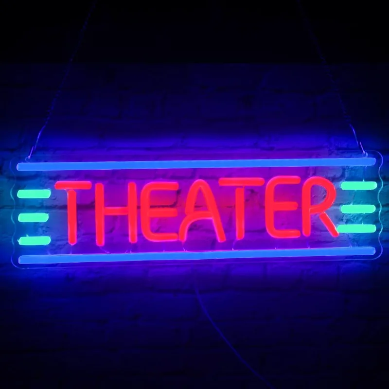 THEATER Neon Home theaters,night lights, shops,home bars, game rooms,hotels, and gifts for children and teenagers on Halloween