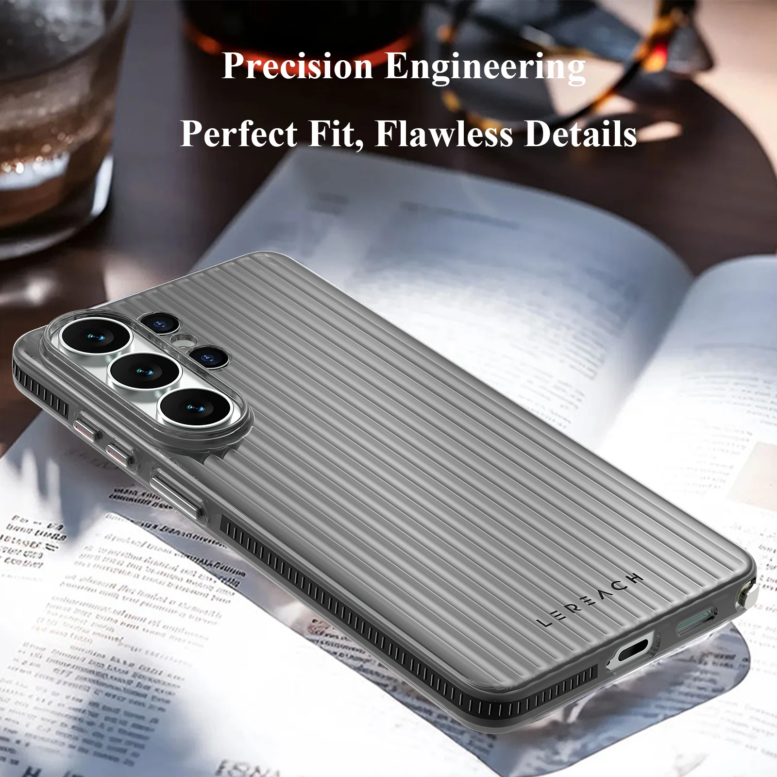 Etui na telefon Lereach do Samsung Galaxy S26 Ultra S26+ S26 Plus, karbowane, matowe - antypoślizgowe, smukłe, odporne na odciski palców. — zdjęcie produktu 5