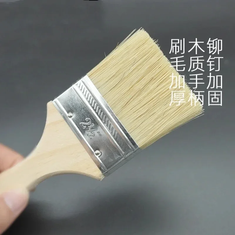 1pcs Wooden Handle BBQ Brush Oil Brush Paint Brush 1/2/3/4 Inch Soft Hair Painting Brushes Kitchen Tool Barbecue Accessories