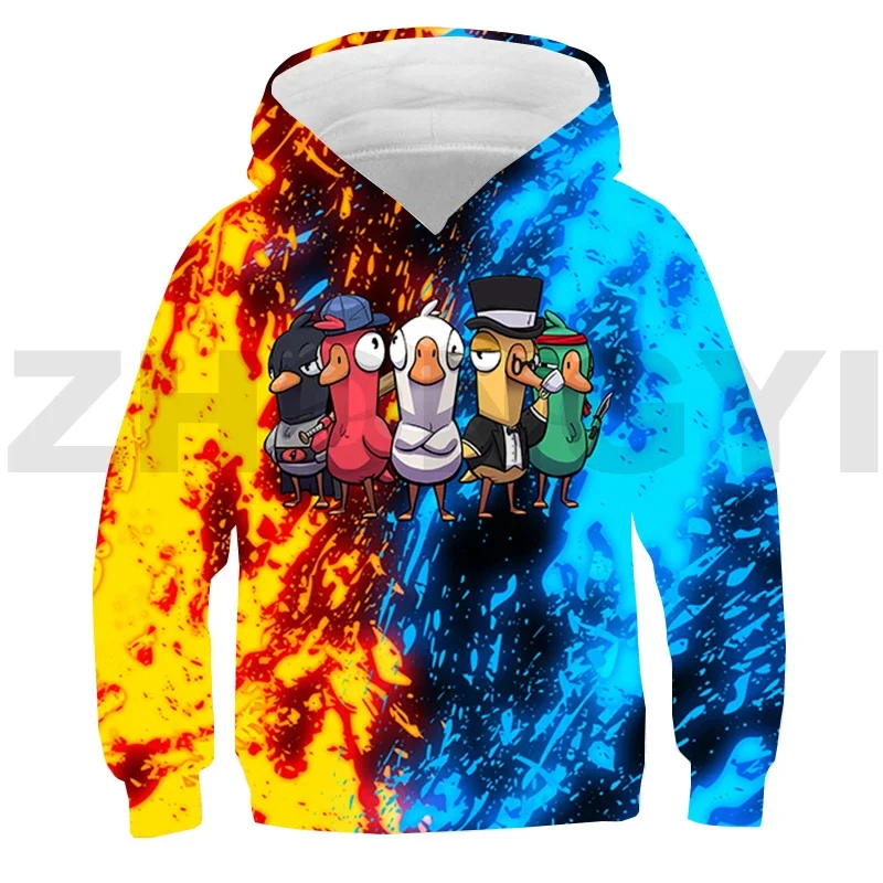 

Colorful Anime Clothes Boy Game Goose Goose Duck 3D Hoodie Casual Loose Pullovers Girl Hip-Hop High Street Sweatshirts Tracksuit