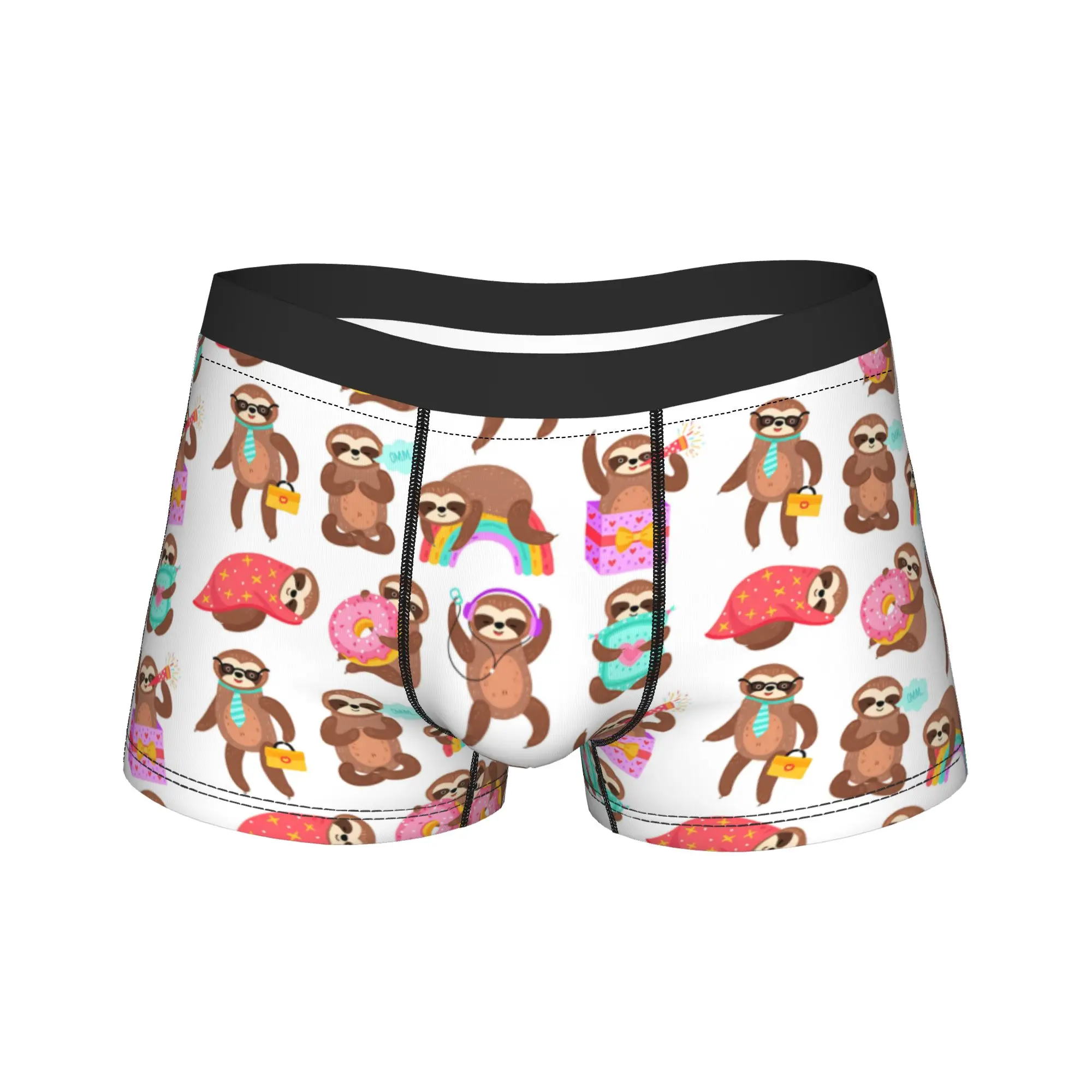 

Cute Cartoon Sloth Underwear Custom DIY Trunk Trenky Male Underpants Novelty Shorts Briefs Gift Idea