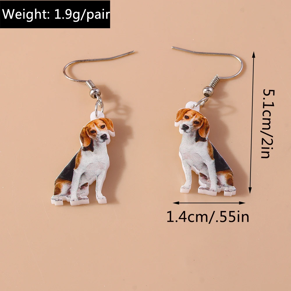 Aihua neue lustige Acryl Tier Ohrringe niedlichen Küken Maus Katze Labrador Hund Kaninchen Kuh Zebra Ohrringe für Frauen Schmuck Geschenke – Detail 15