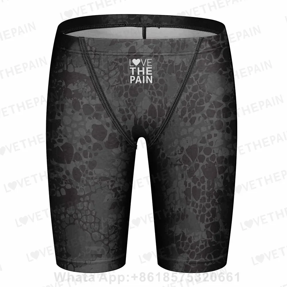 2026 Men's Swim Jammer Swimsuit Shorts Swimming Trunk Swimwear Beach Swim Surfing Sport Pants Briefs Summer Elastic Boxer Shorts