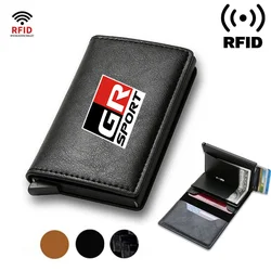 Rfid Credit Card Holder Men Wallets Bank Cardholder Leather Wallets For GR SPORT Toyota YARiS supra Prius Camry Tacoma C-HR