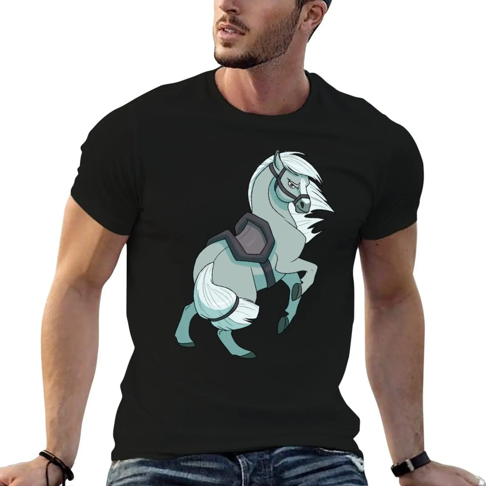 

Horse Centaurworld Netflix Series T-Shirt t shirts cotton 100% g man t shirts for men T-Shirt