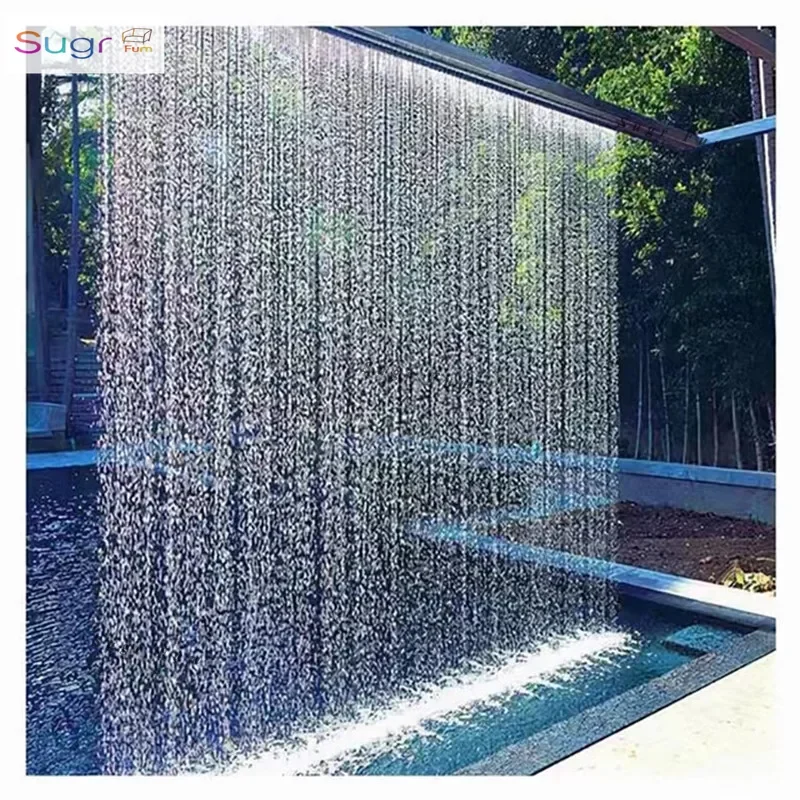 

Водопад с водяной занавеской постоянного тока, оборудование для фонтана с водопадом, пейзаж с водопадом, стена с садовой водой