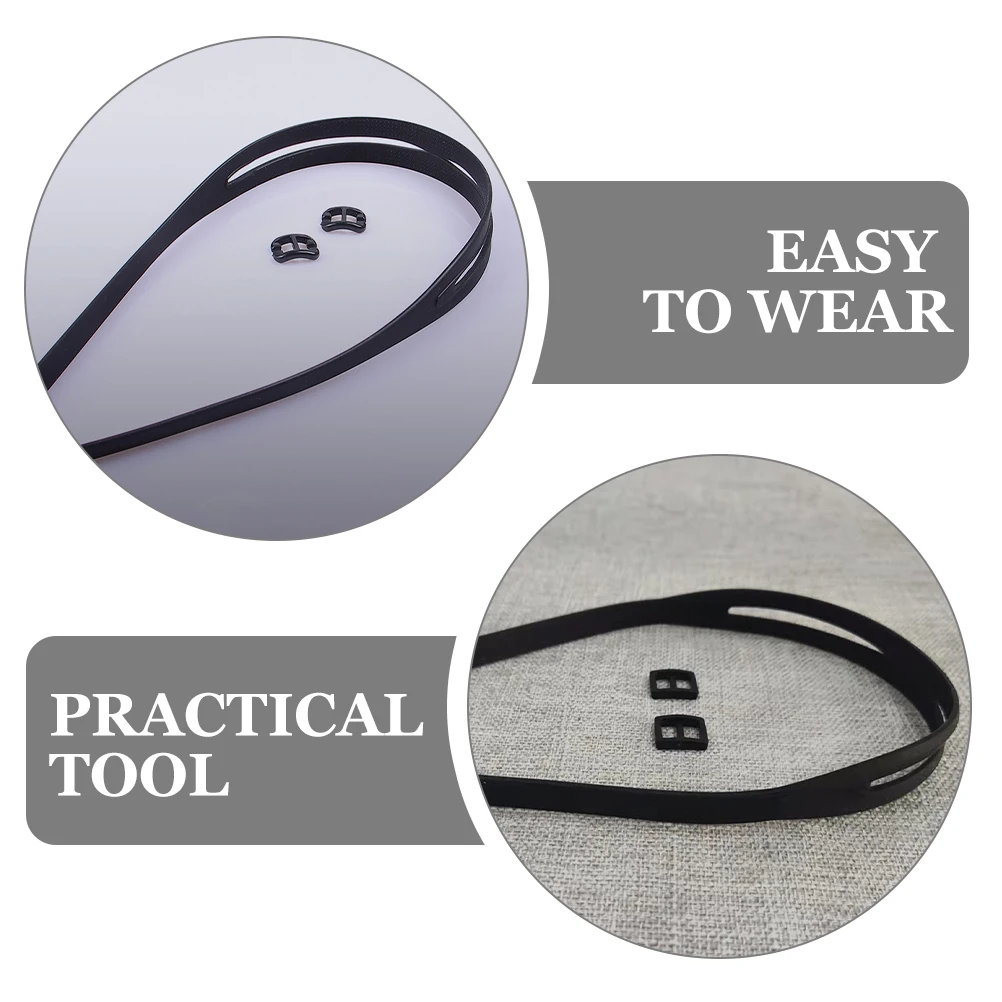 

2 Sets Goggles Lanyards Swim Goggles Buckle Adjustable Fixing Chain Non Slip Glasses Rope Eyeglass Holder Straps