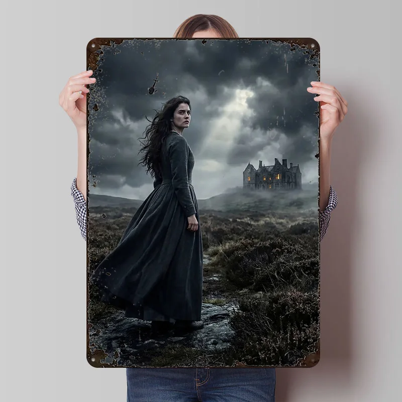 Jane Eyre Blechposter Individuelle Wandkunst Vintage Metallschilder Retro Blechplakette für Raumdekoration Wohndekor-Artikel Männerhöhle