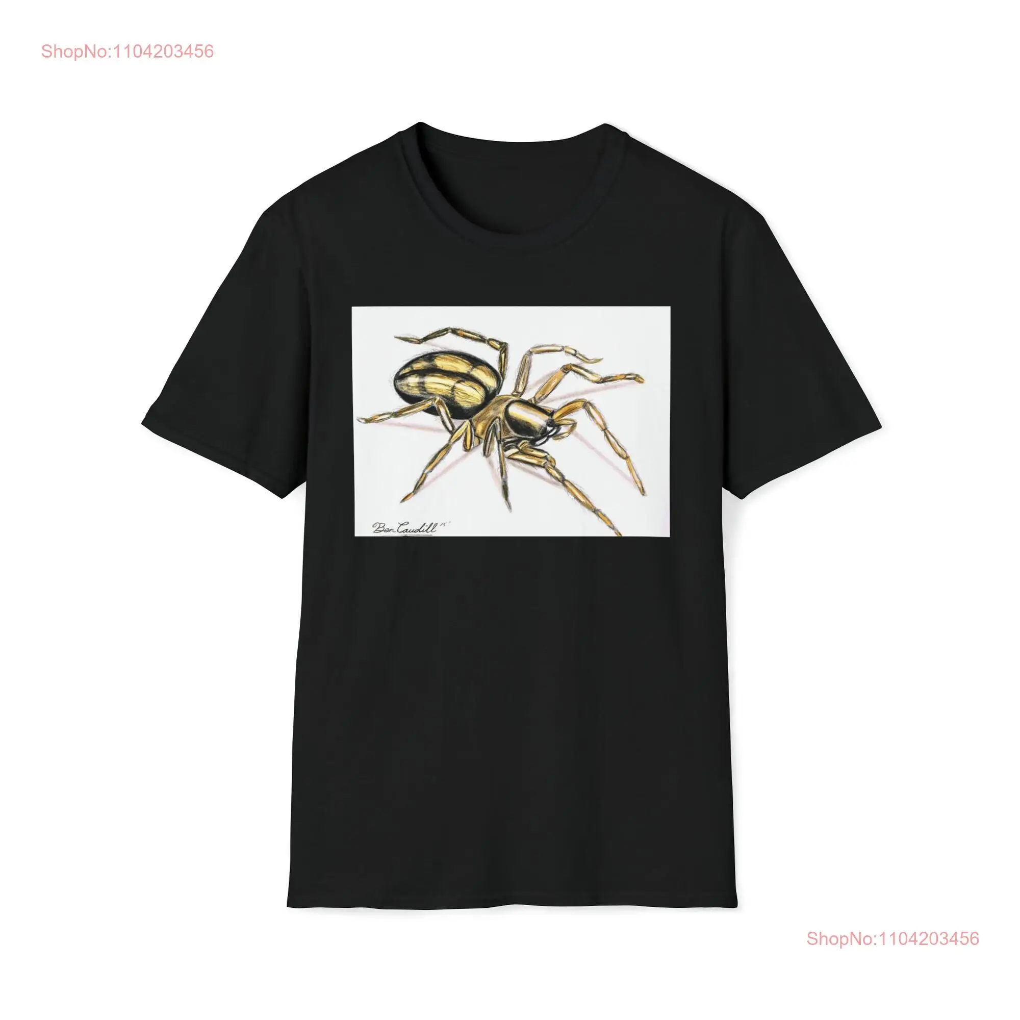 Softstyle T Shirt tee drawing art spider halloween spooky nature love beauty etsy clothing etsyseller etsyshop