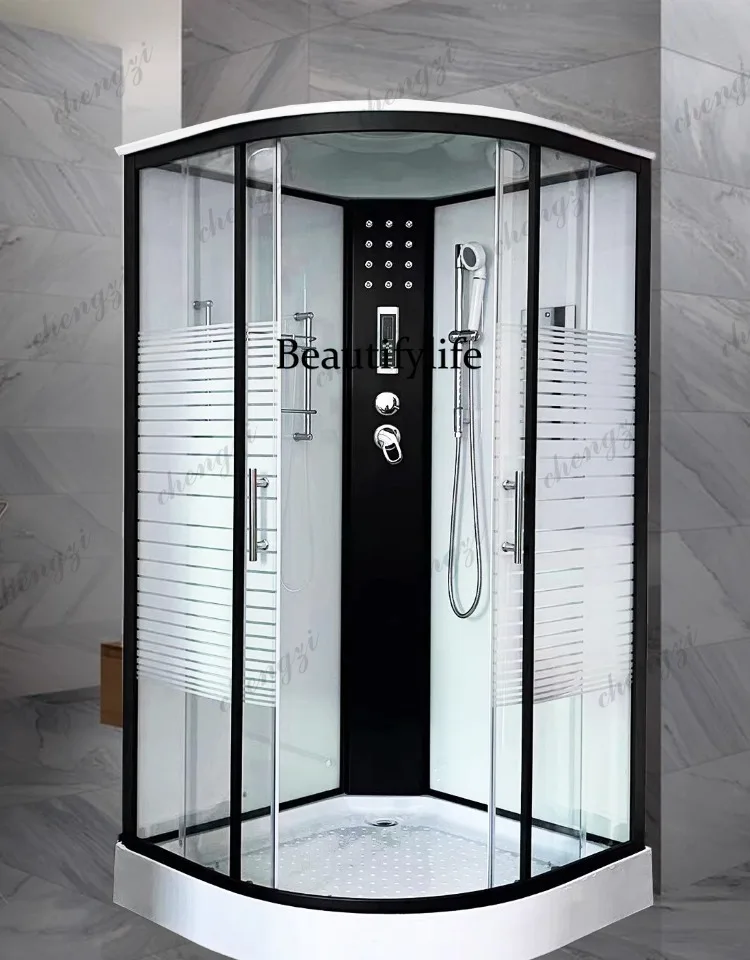 A68  integral shower room closed household pulley glass fan partition bath room