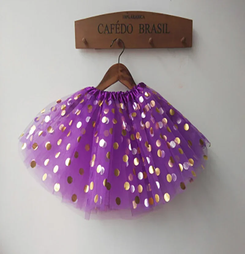 Children's round light piece pompous skirt dot princess skirt dance  Tutu Skirt