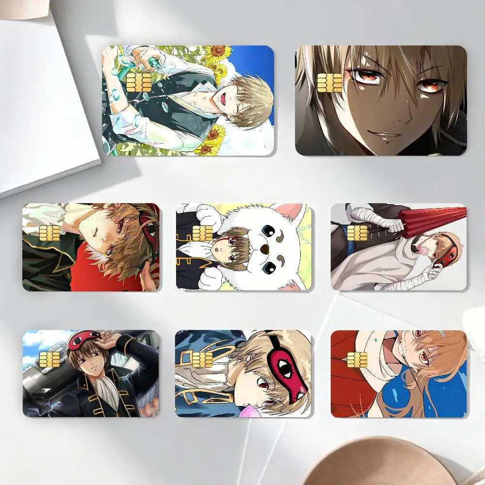 

O-Okita Sougo Hot Classic Funny Anime Credit Card HD Stickers Game Card Decal Card Matte Film Skin Small Chip Waterproof Sticker