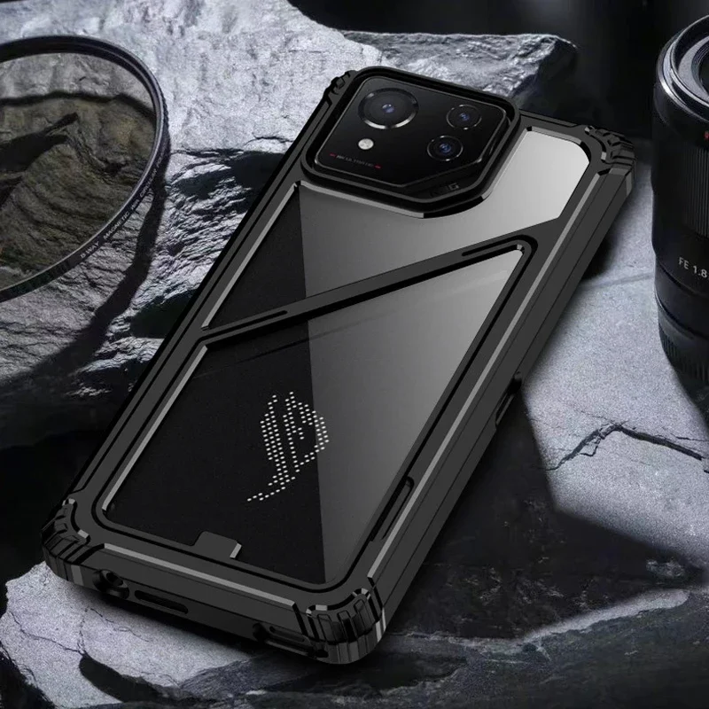 

Protective Case for Asus ROG Phone 8 Pro Cover Shell for ROG Asus ROG Phone 8 Pro 8Pro Phone8 Shockproof Funda With Phone Holder