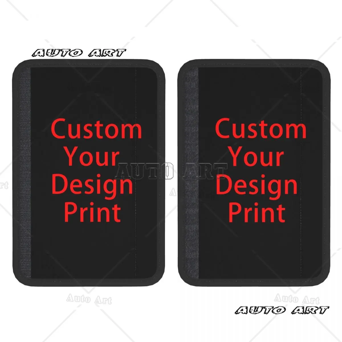 Maßgeschneiderte, individuell gestaltete Auto-Sicherheitsgurtpolster im 2er-Pack mit individuellem Logo bedruckte, sichere Sicherheitsgurt-Schultergurtbezüge