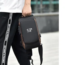 Sling Backpack Anti-theft Crossbody Chest Sling Bag Shoulder Black Daypack Fanny Pack for Women Men