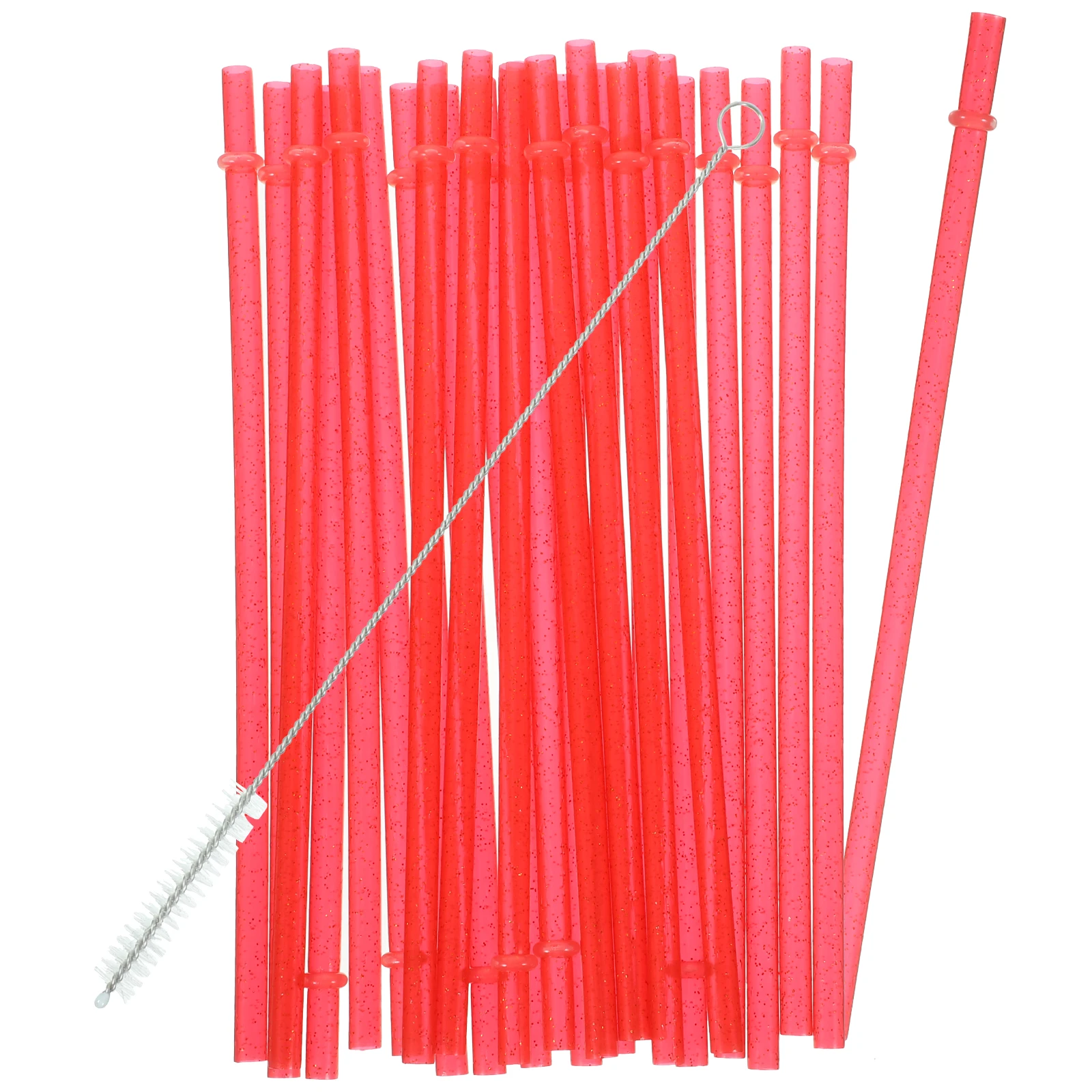 

25 Pcs Colorful Straw Brush Reuseable Straws Party Drinks Reusable Drinking Birthday Thicken for
