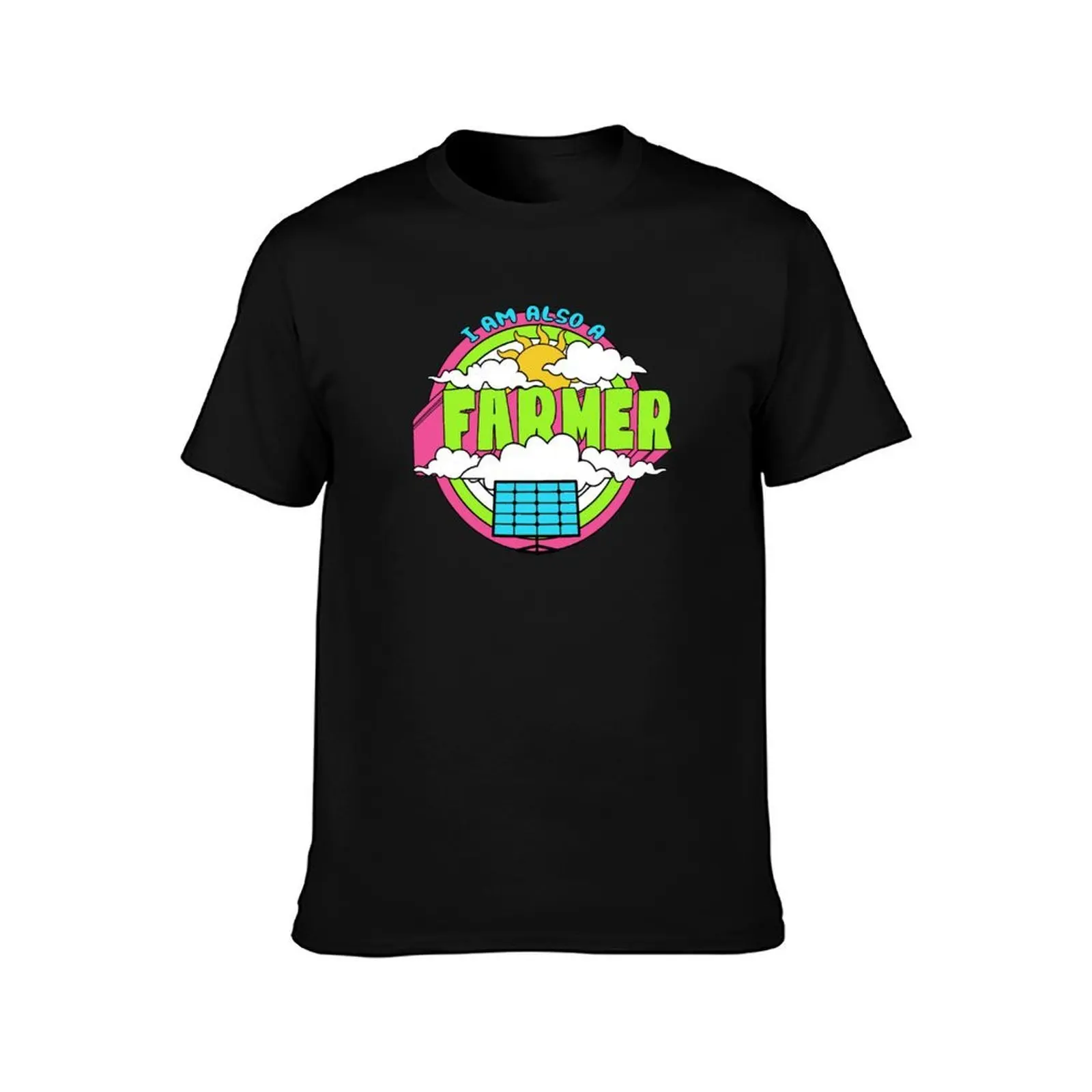 Energy Photovoltaic - Save the Planet - Solar Energy Farmer T-Shirt, Summer Casual Cotton Tee, Oversized Streetwear Tops