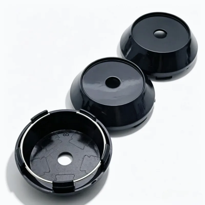 4 Stück 65mm (Clips 60mm) Leere Auto-Radnabenkappen Felgenstaubkappen ohne Emblem Ersatz-Autozubehör – Detail 3