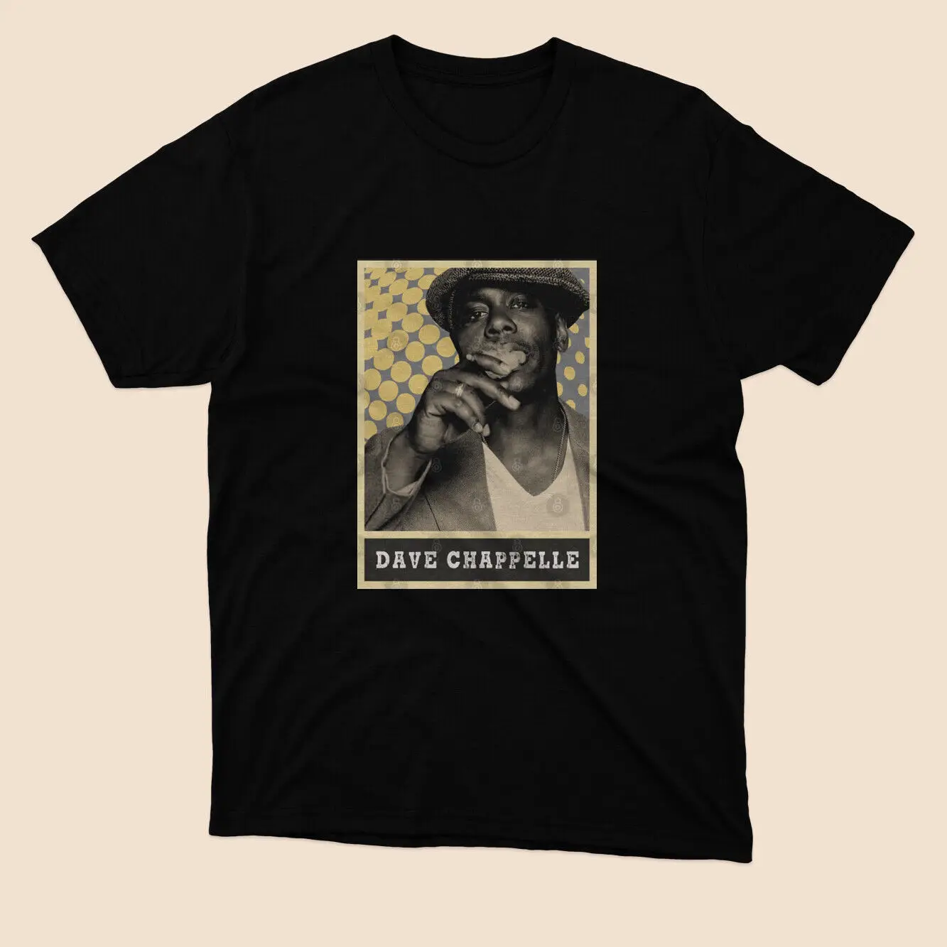 Brown Cream Dave Chappelle Twoo T-Shirt Black Size S to 5xl