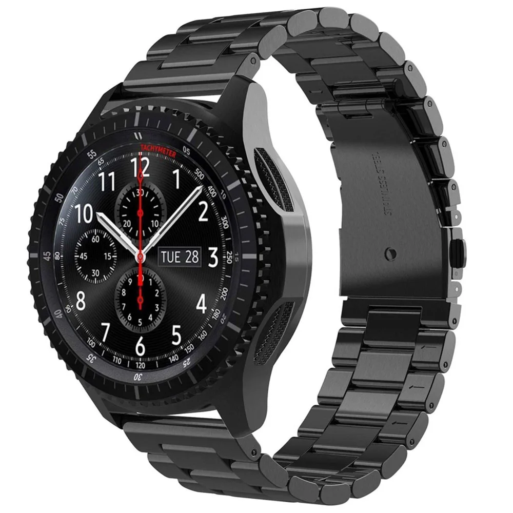 For Samsung Gear S3 Frontie 22MM/20MM/18MMBand Strap Galaxy Watch 46mm Band V-MORO Stainless Steel Metal  Bracelet Strap R800