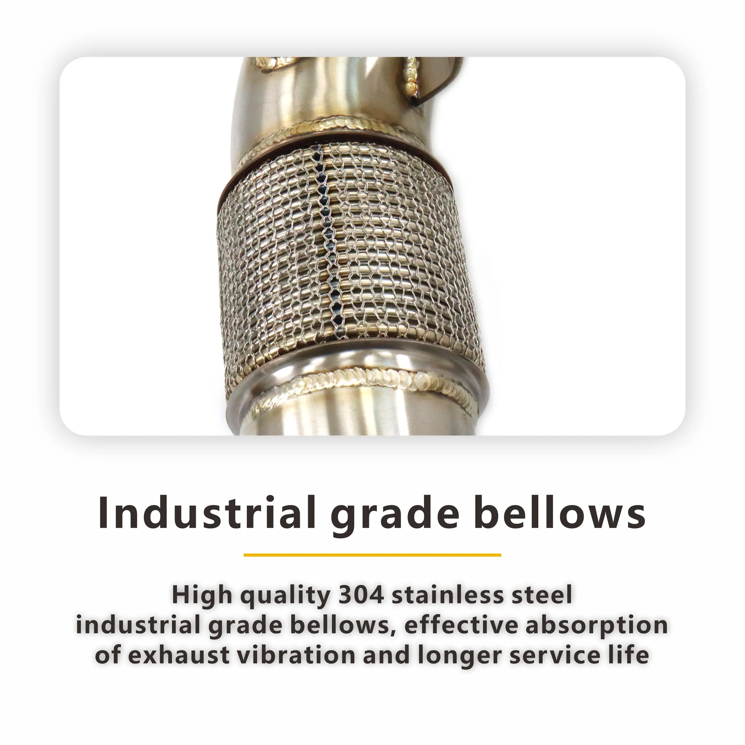 MANX 고품질 스테인리스 스틸 다운파이프 - BMW M5 F90 LCI용 배기 파이프, 증가된 파이프 직경 디자인