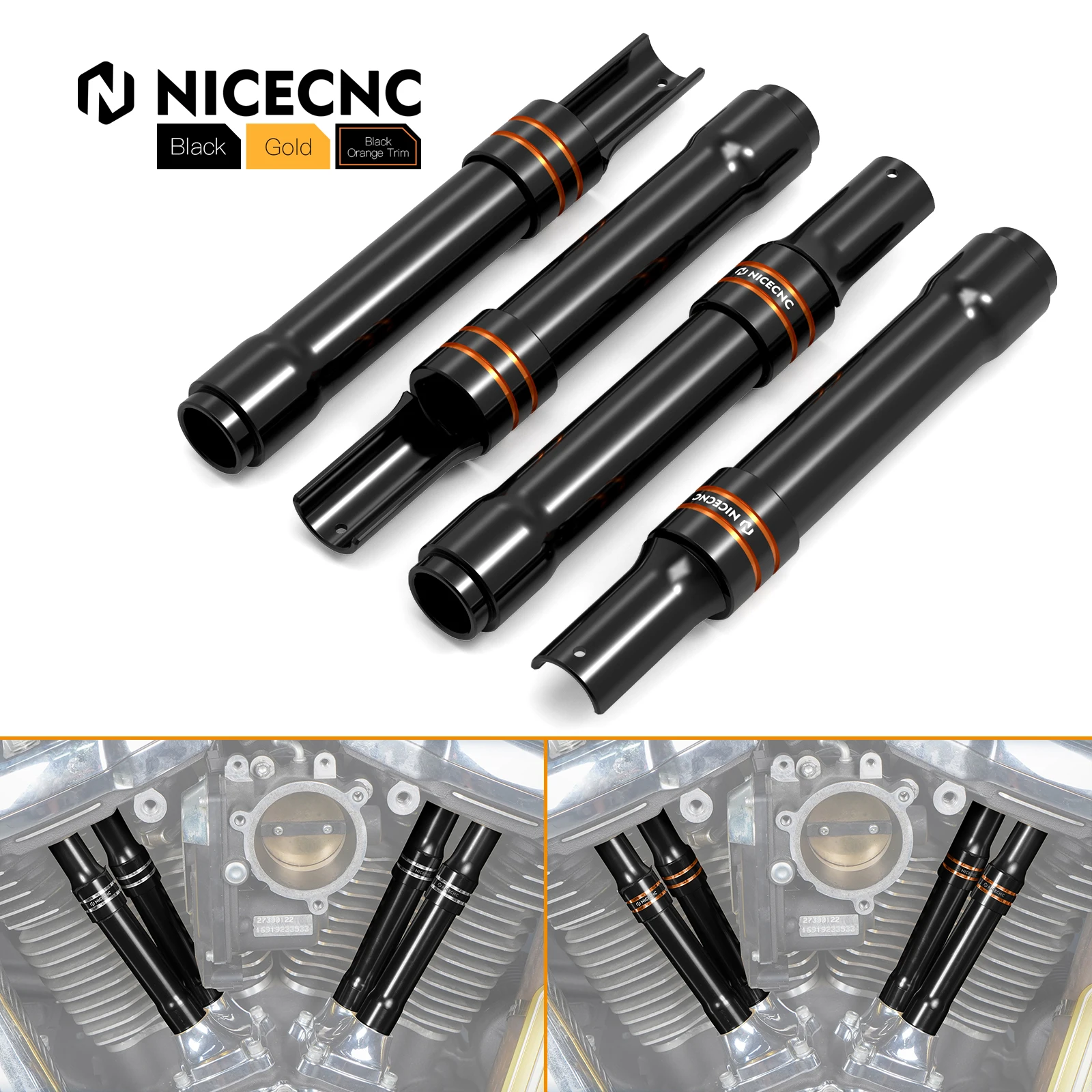 

For Harley Fat Boy FLFB/S Heritage Classic FLHC/S Deluxe Ultra Limited Street Glide FLHX Road King/Special Tappet Pushrod Cover