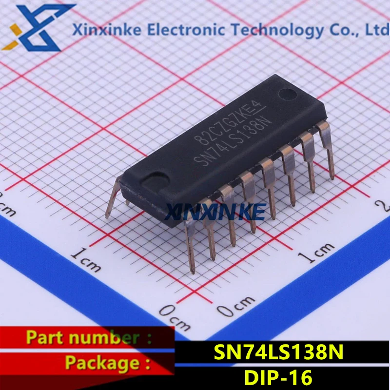 

5PCS SN74LS138N 74LS138N DIP-16 Logic ICs Encoders Decoders Multiplexers & Demultiplexers Line Decoder Brand New Original
