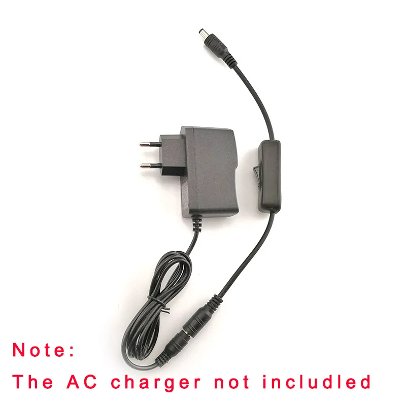 DC 5-24V DC Power Switch 5.5*2.1mm DC Power Connector Male Plug To Female Adapter Cable Wire Black CCTV Accessories B5
