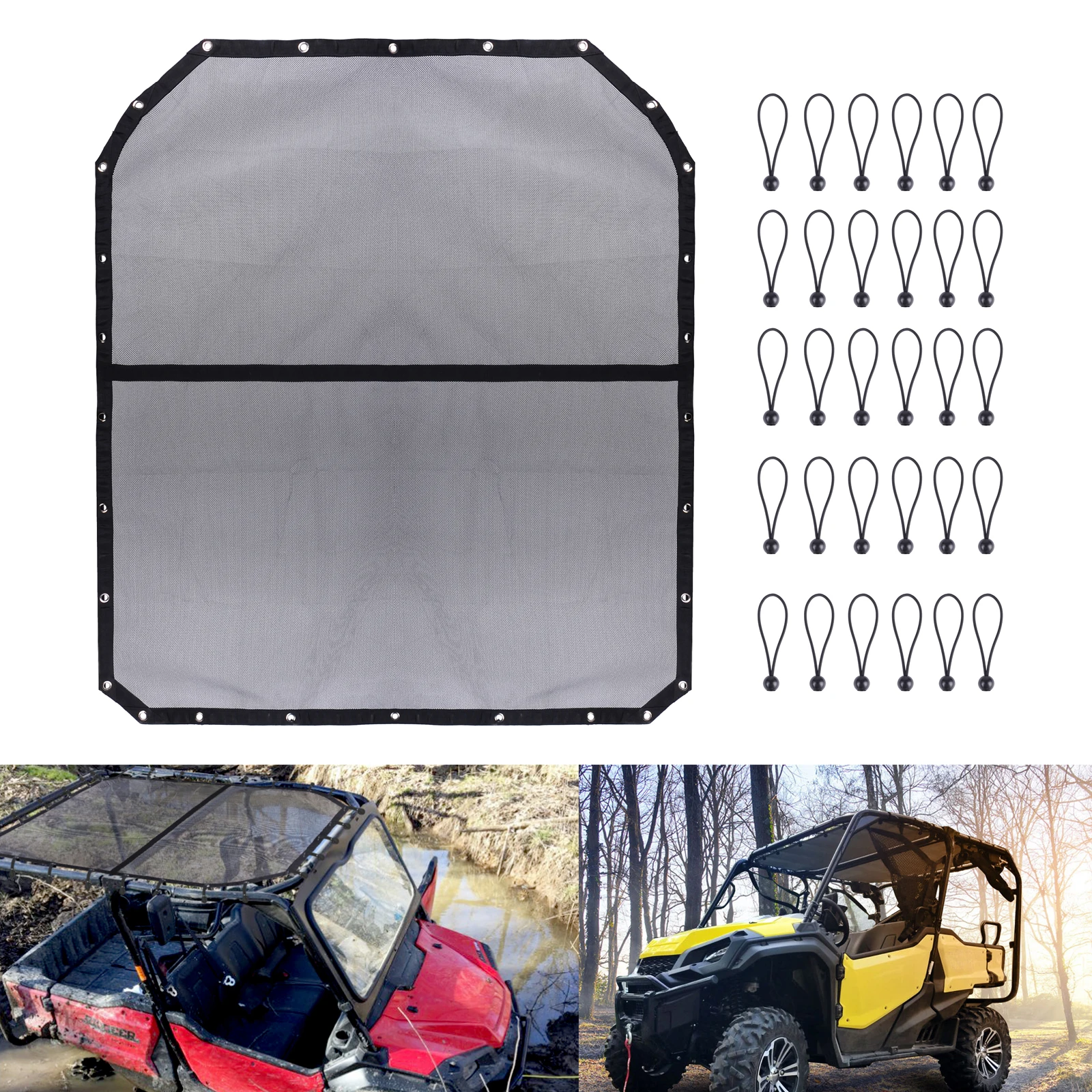 

UTV Sunshade Top Soft Roofs Cover UV Blocker Motorcycle ATV Accessories for Honda Pioneer 1000 Series Honda Pioneer 1000-5