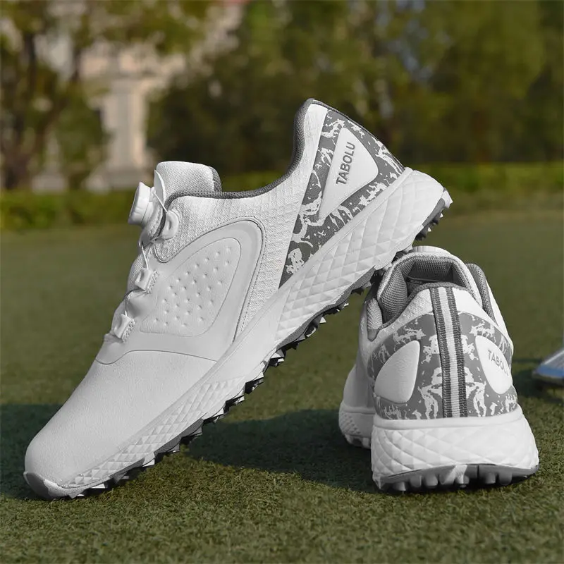 new-men's-and-women's-golf-shoe-waterproof-golf-training-shoes-rotating-buckle-fixed-spike-sports-shoe-comfortable-walking-shoes