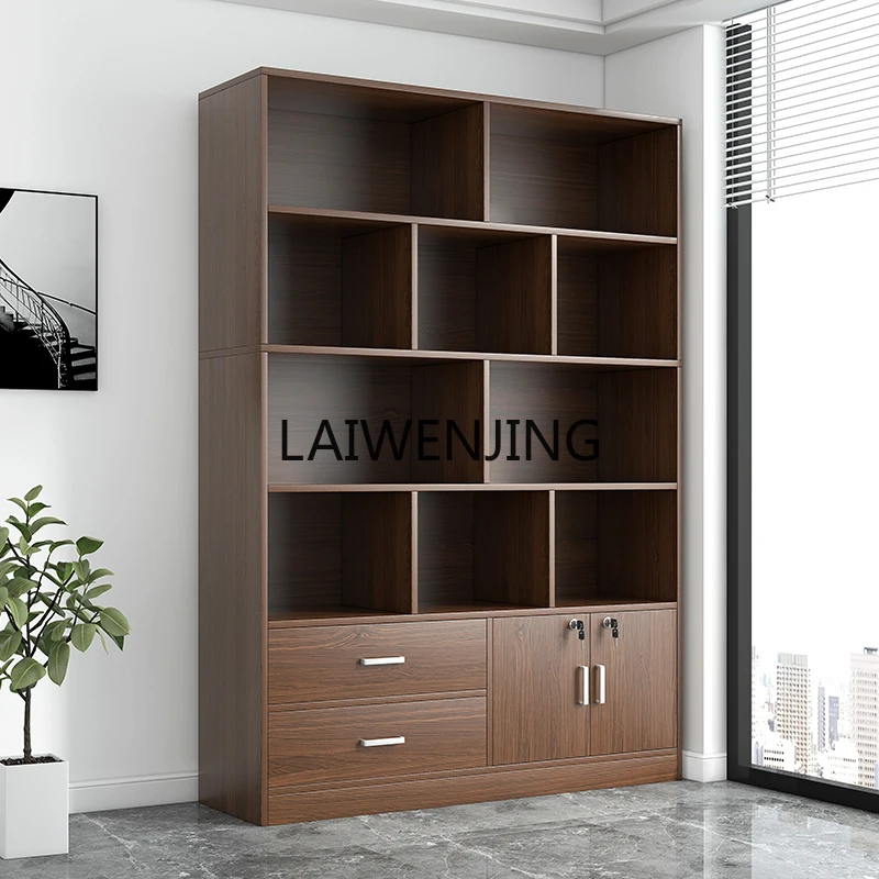 

HLZ office wooden storage with lock data filing cabinet combination wall-to-wall floor locker