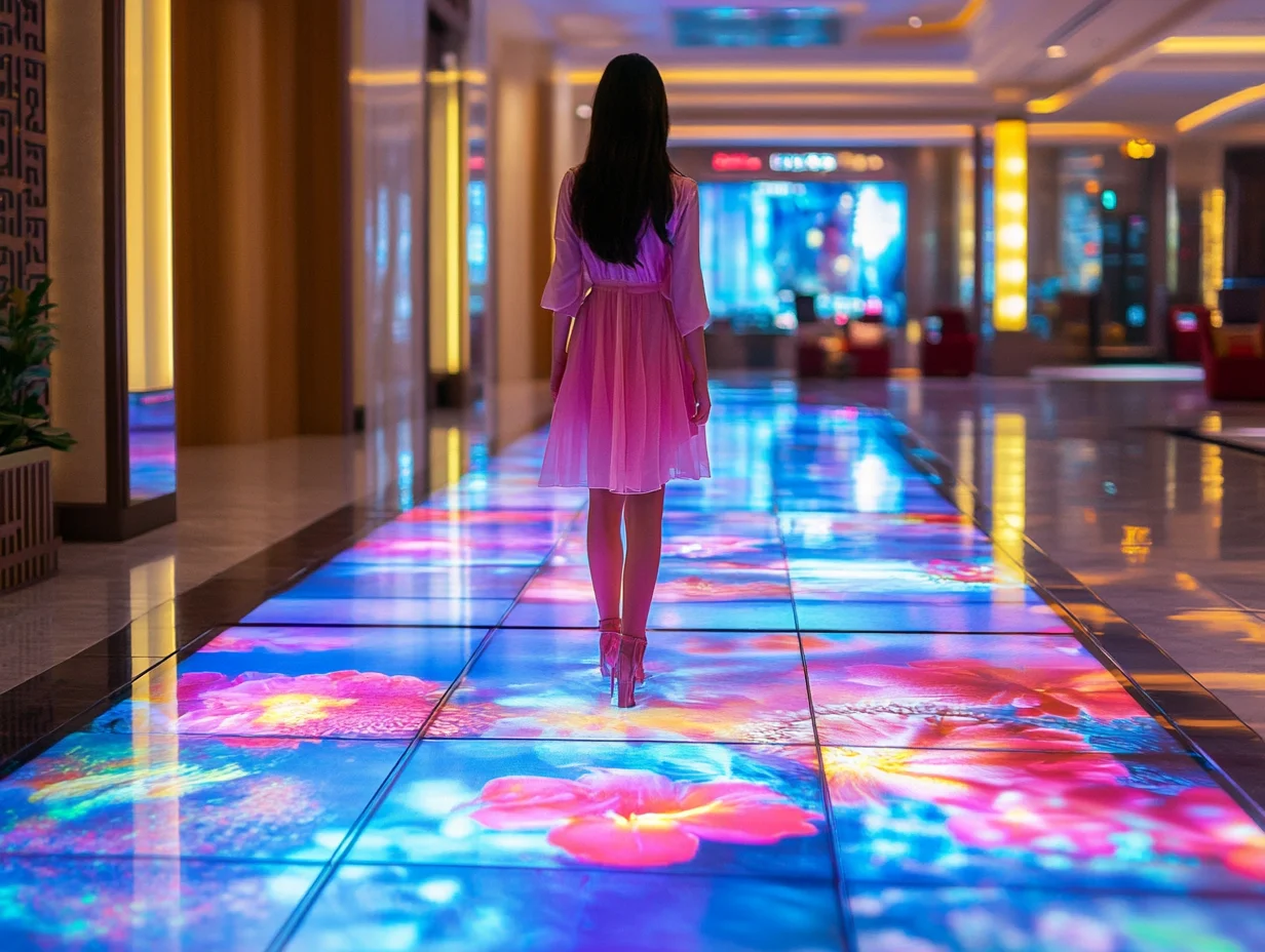 Durable Lightweight FLoor LED Screen Wear-Resistant Floor Display For Concerts/Square Convenient Installation/DisassemblyInterac