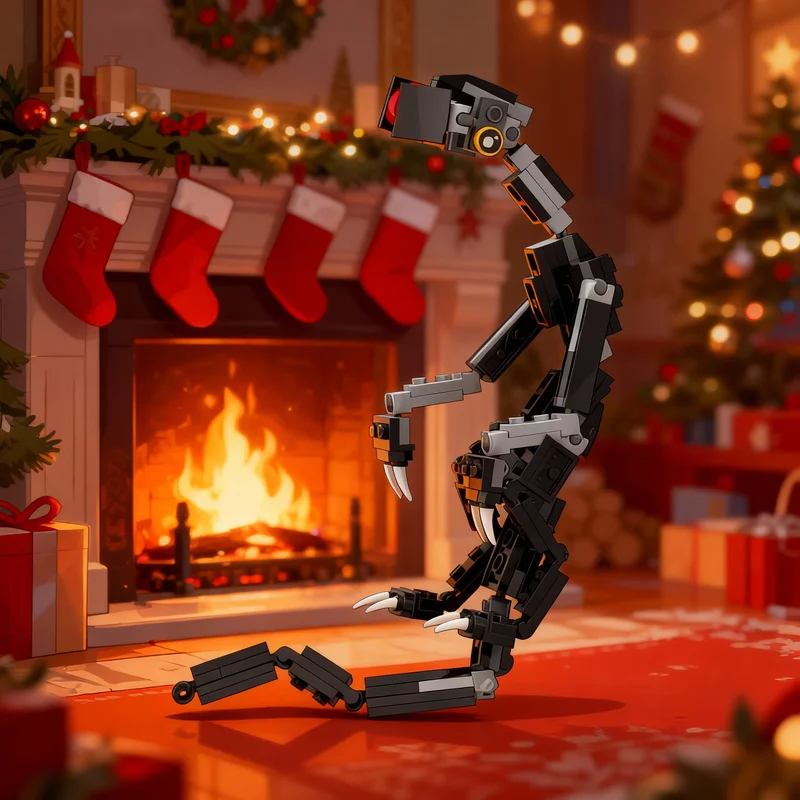 

121pcs MOC Make Create Keres A Night Lurker I Created Model Building Blocks Christmas Gift Architecture Idea Toys Education Kids