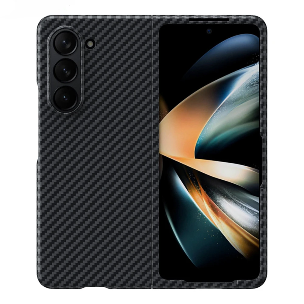 

Dropshipping Aramid Carbon Fiber Case For Samsung Galaxy Fold 5 Fold5 Case Ultra-thin Anti-drop CASE Cover