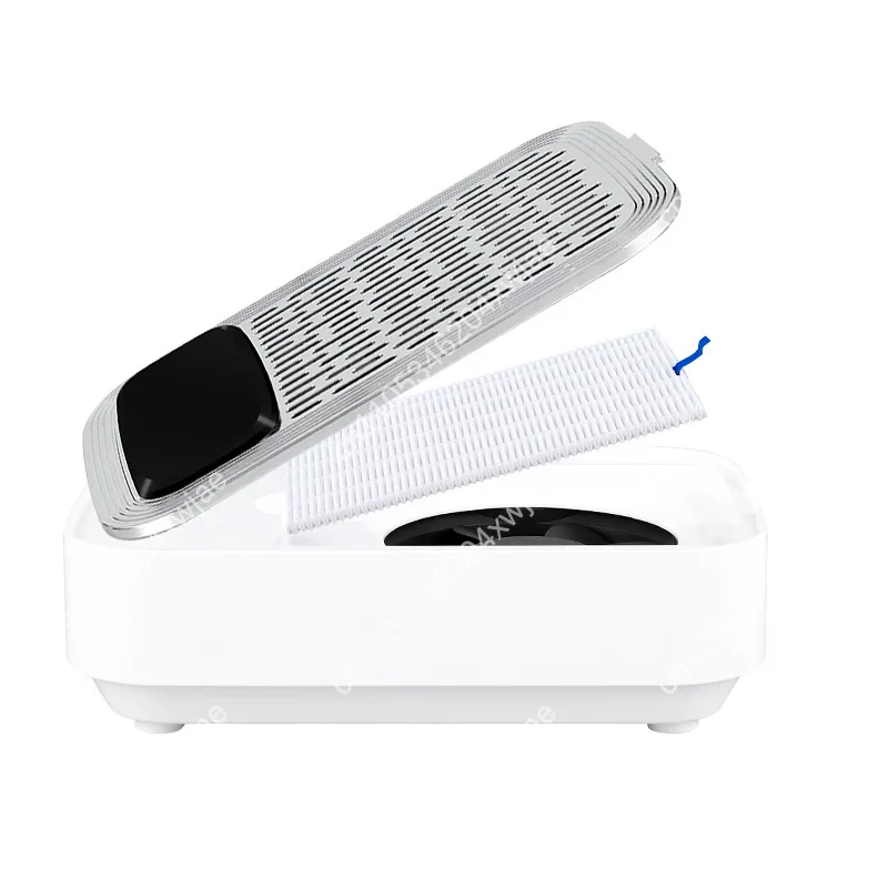 80W Wireless Rechargeable Manicure Vacuum Cleaner with Battery Speed Regulation Desktop Nail Dust Collector Special Low Noise