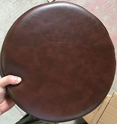 Lokkhan Rustic Swivel Adjustable Bike Stool-29-37 Kitchen Counter Bar Height-Set Of 2 Industrial Farmhouse Countertop