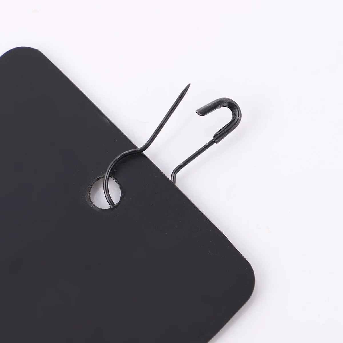 

400pcs Plastic Hanging Tags Set Pvc Id Holder For Office Tag Pin Black Badge Pouch Name Card Holder Gourd Clip