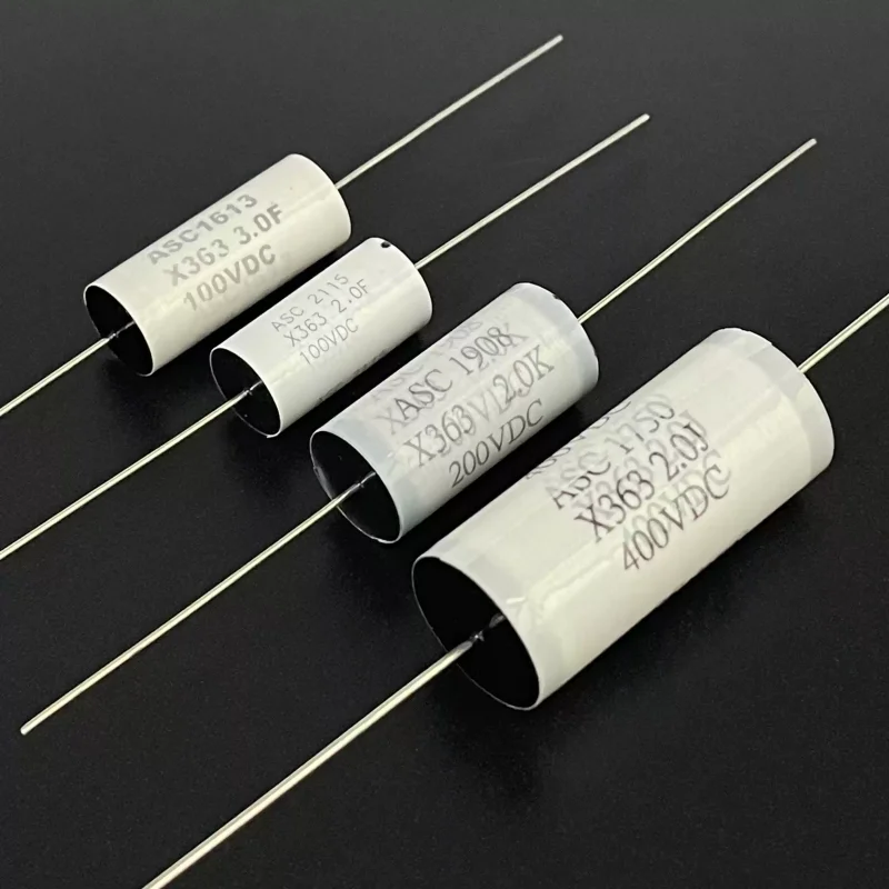10pcs ASC X363 Series 2UF 3UF 100V/200V/400V Axial Thermal Frequency Division Coupling Capacitor