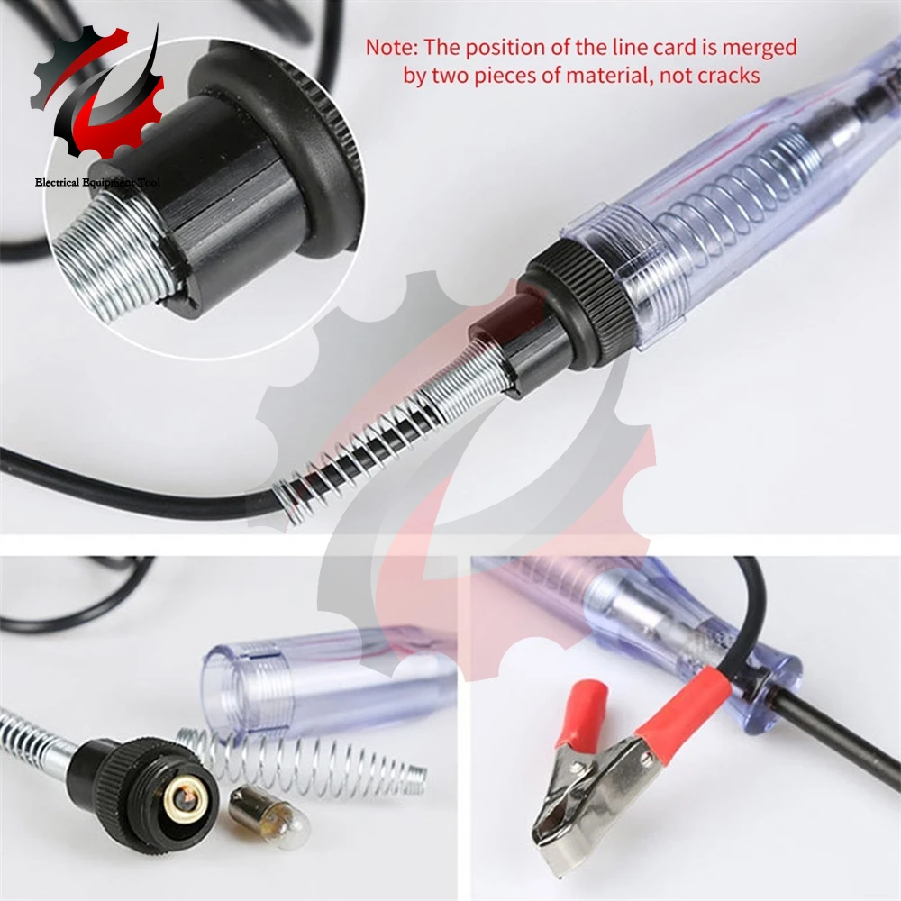 Car Auto Circuit Tester Truck Voltage Tester Circuit DC 3V 6V 12V 24V 36V Auto Circuit Tester Auto Diagnostic Probe Test Pen