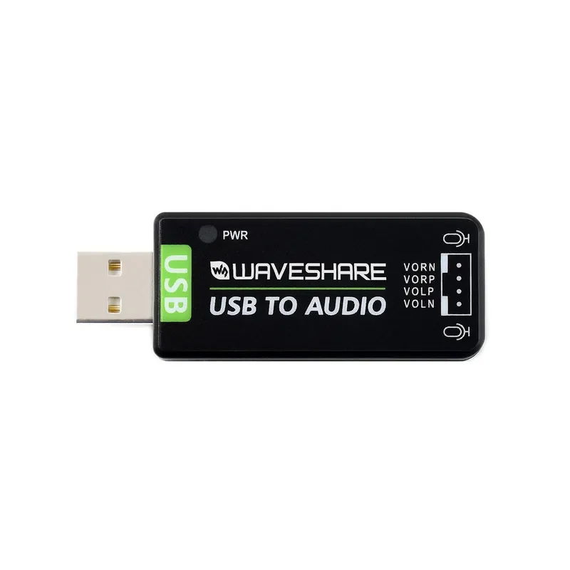 Snowy USB to Audio Module Drive-Free Sound Card for Raspberry Pi and Jetson Nano External Audio Converter